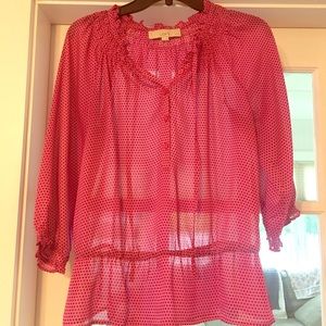 BOGO! Hot Pink LOFT Blouse Size Small Petite